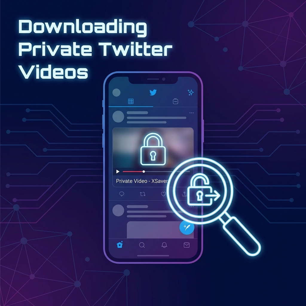 Private Twitter Video Download Concept